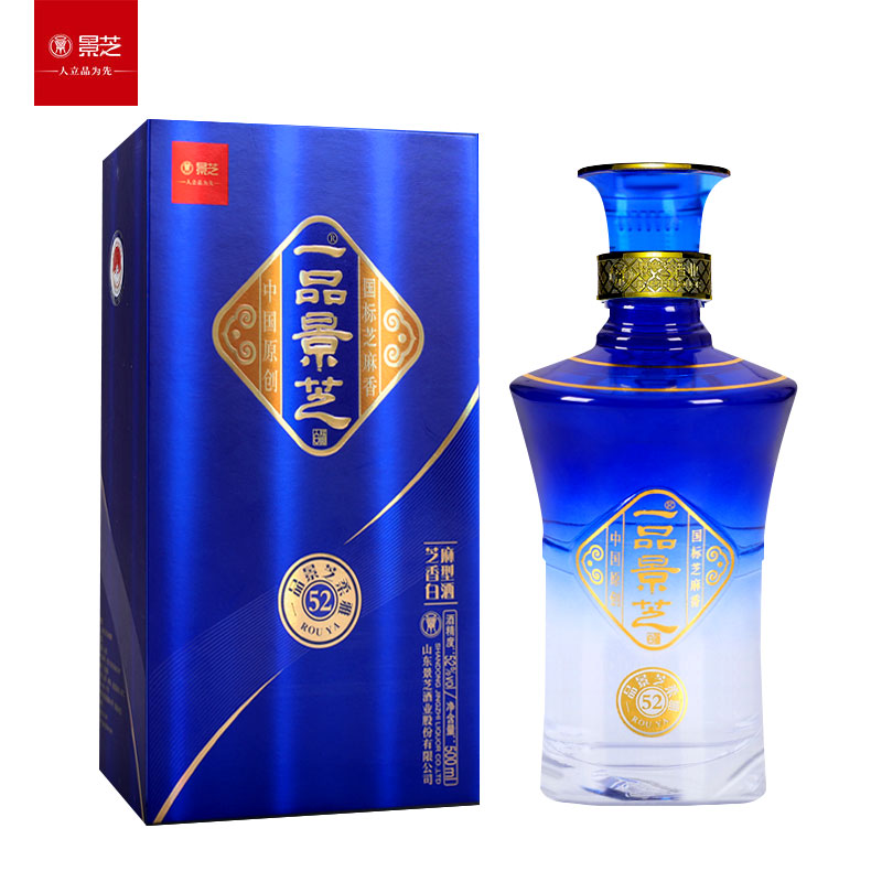 一品景芝 柔雅 52%vol 芝麻香型白酒 500ml/瓶 单瓶装